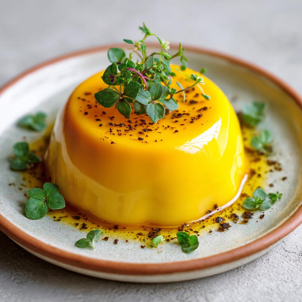 Panna Cotta aux Tomates Jaunes et Yaourt