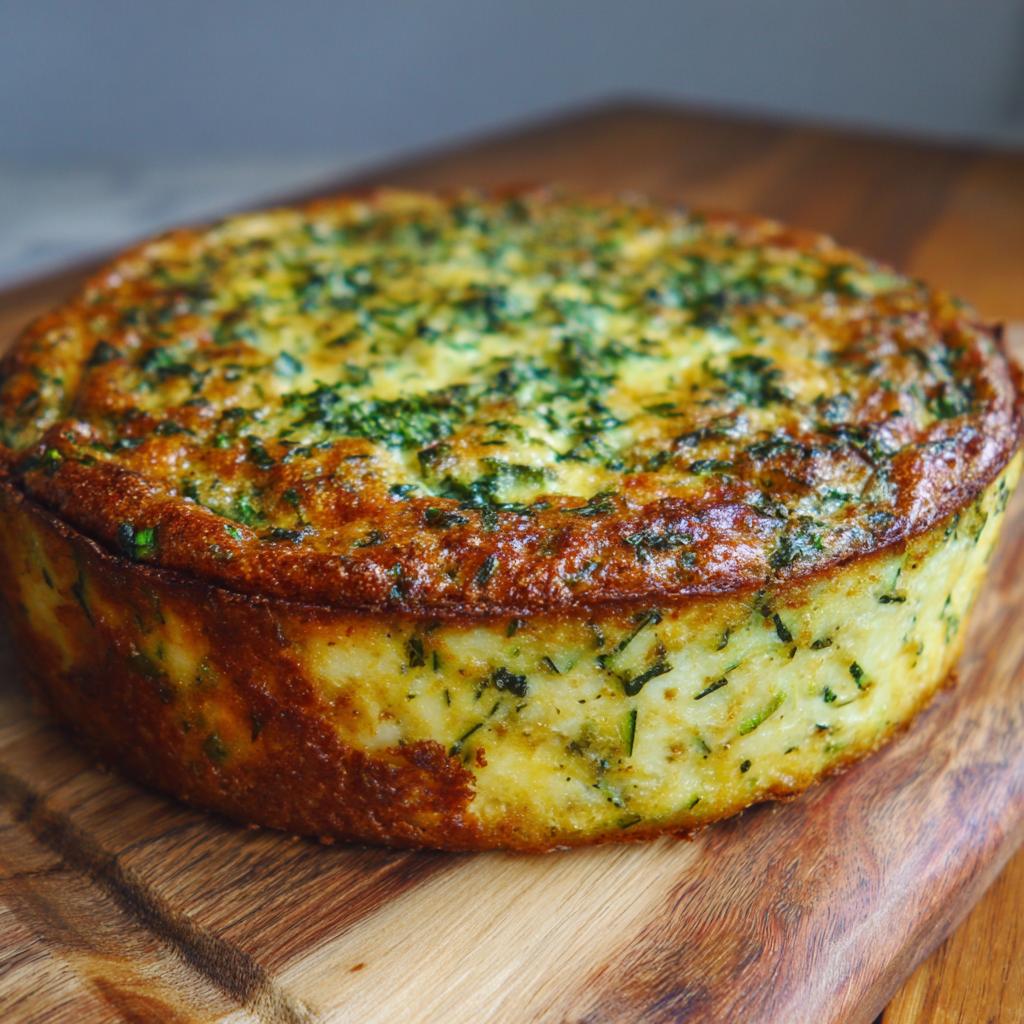 Quiche sans croûte aux courgettes, basilic et ricotta - detail 1