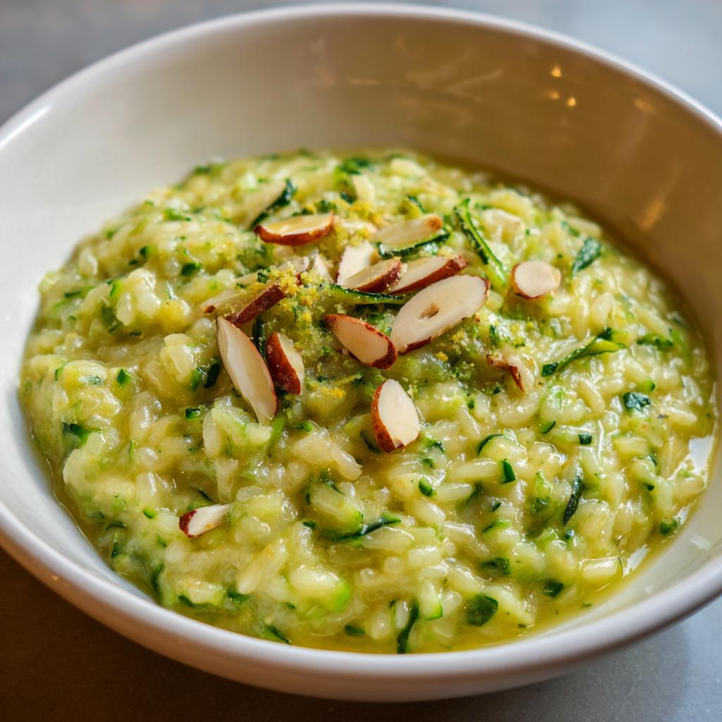 Risotto de Courgette, Basilic et Citron