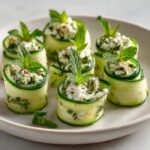 Rouleaux de Concombre au Fromage de Chèvre et Pesto