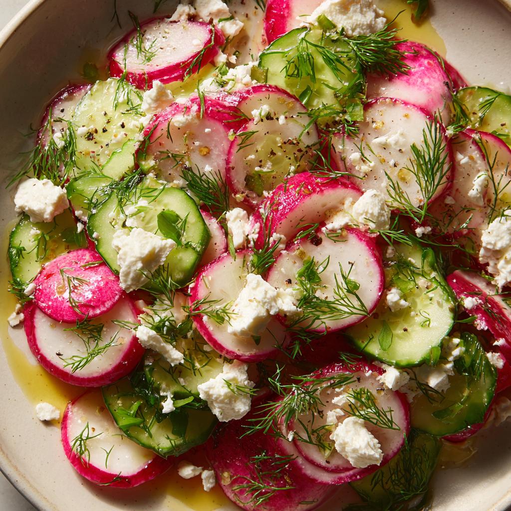 Salade Croquante de Radis, Concombre et Feta - detail 1