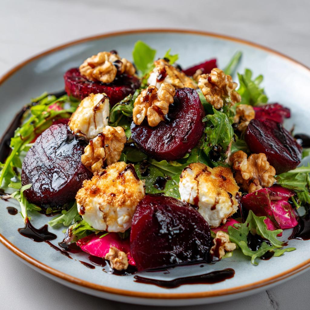 Salade de Betterave, Noix et Fromage de Chèvre