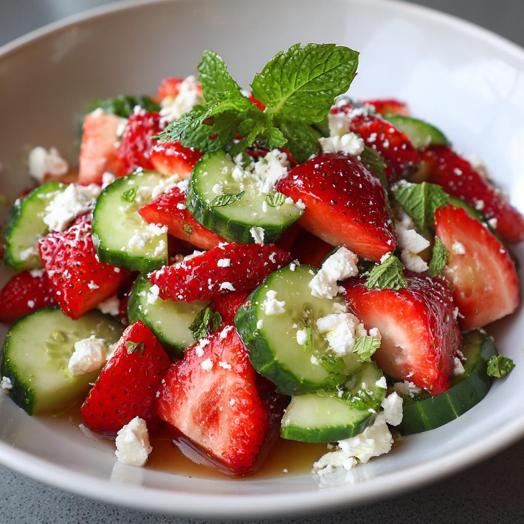 Salade de Fraises, Concombre et Feta - detail 1