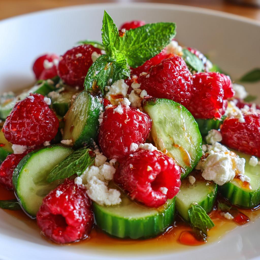 Salade de Framboises, Concombre et Feta - detail 1