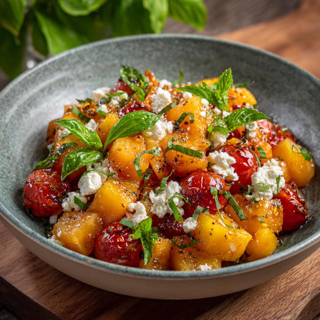 Salade de Melon Chaud et Tomates Rôties - detail 1