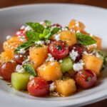 Salade de Melon Chaud et Tomates Rôties