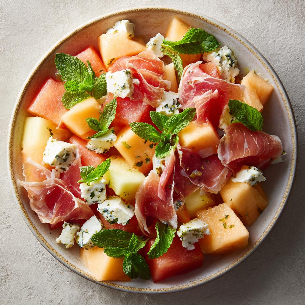 Salade de Melon, Feta et Prosciutto - detail 1