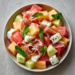 Salade de Melon, Feta et Prosciutto