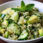 Salade de Quinoa, Avocat, Concombre et Menthe