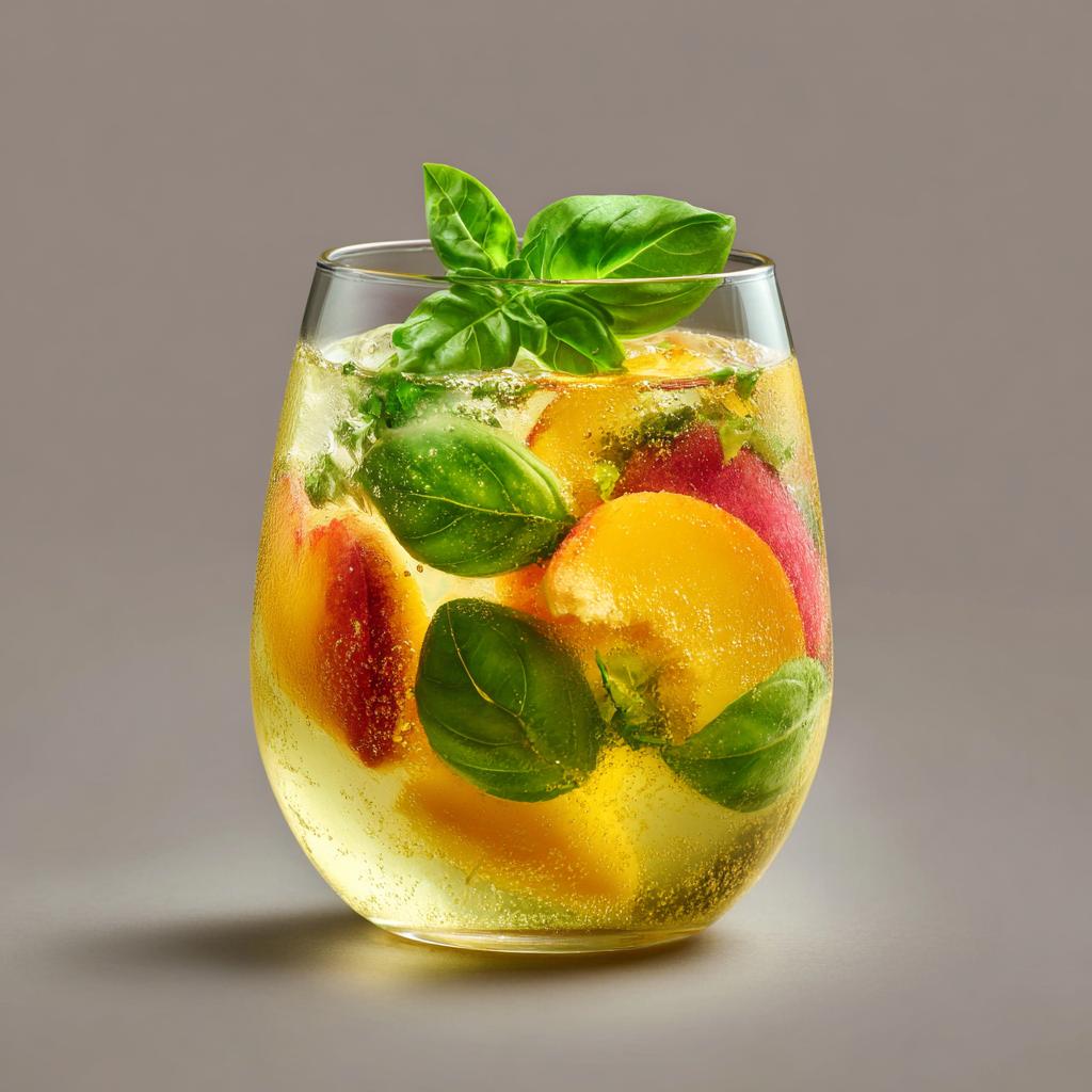 Sangria Blanche Pêche Abricot Basilic - detail 1