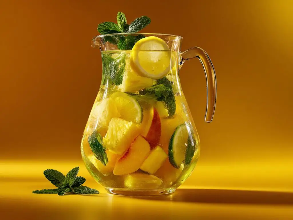 Sangria Blanche Sans Alcool Fruits Jaunes