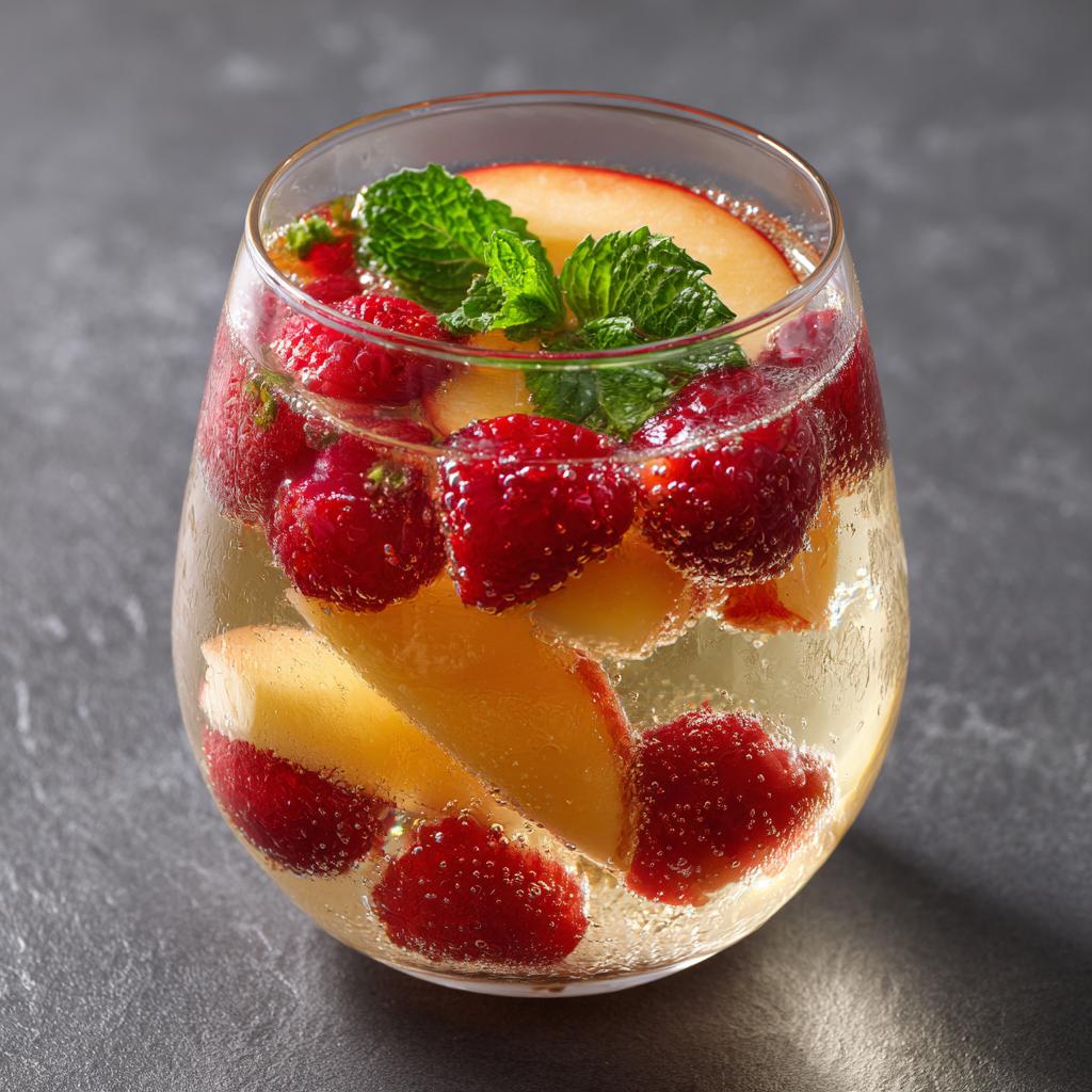 Sangria Blanche aux Nectarines et Framboises - detail 1