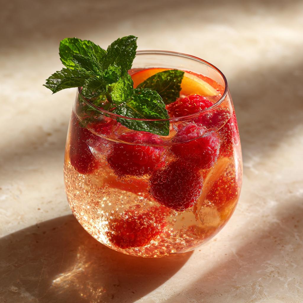 Sangria Rosé Framboise Pêche Menthe - detail 1