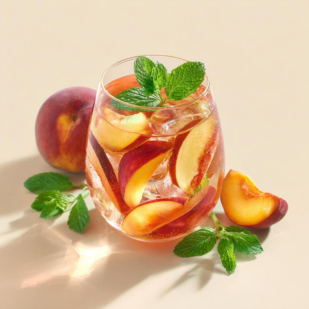 Sangria Rosée aux Pêches et Abricots