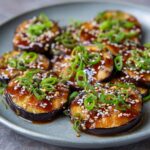Snackees d'Aubergine au Miso Doux et Sésame