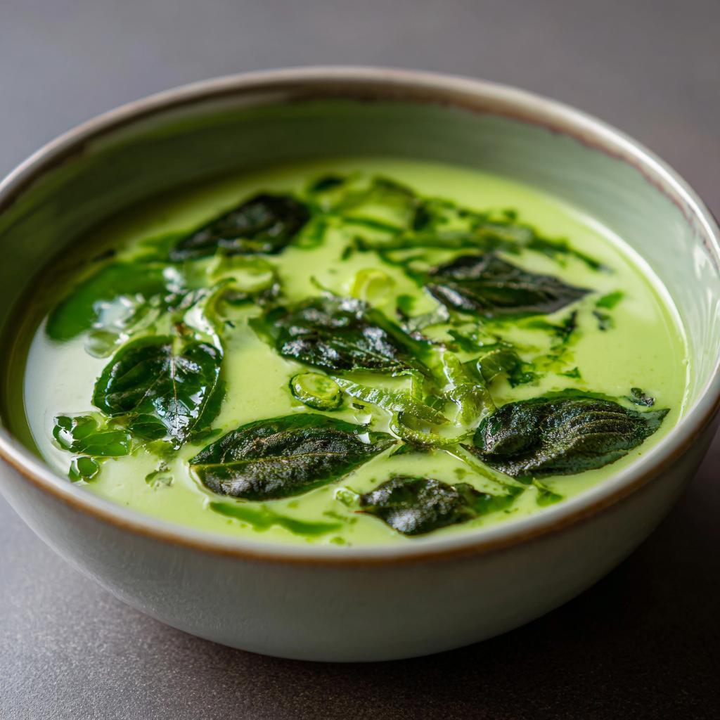 Soupe Thaï de Courgettes et Basilic