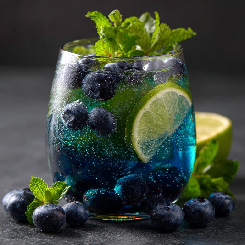 Spritz aux Myrtilles et Fleur d'Oranger