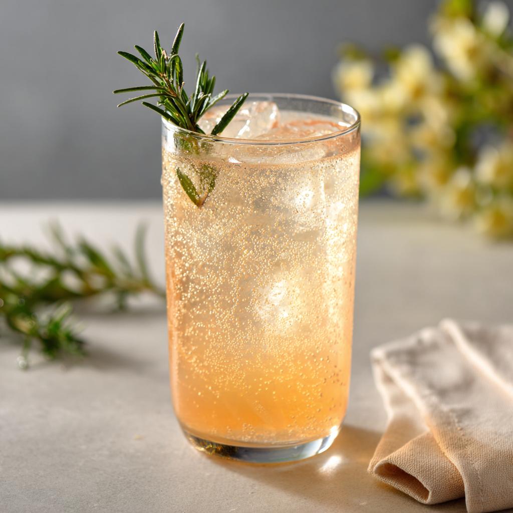 Spritz à la Pêche Blanche et Romarin