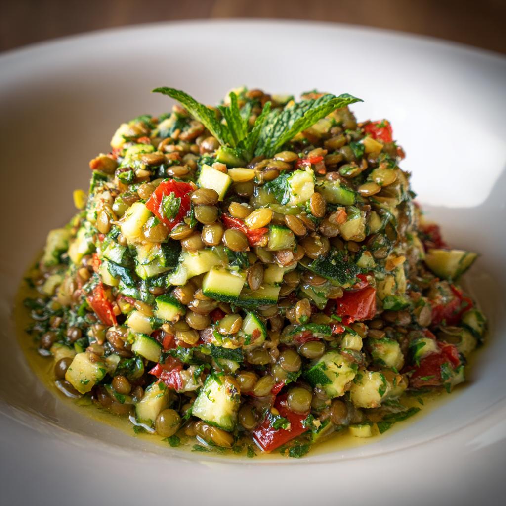 Tabbouleh de Lentilles Vertes et Courgettes - detail 1