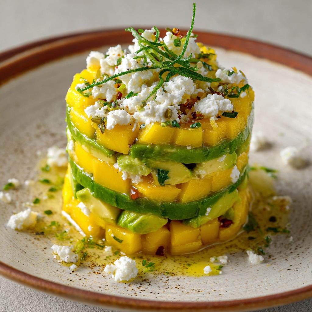 Tartare de Mangue, Avocat et Feta