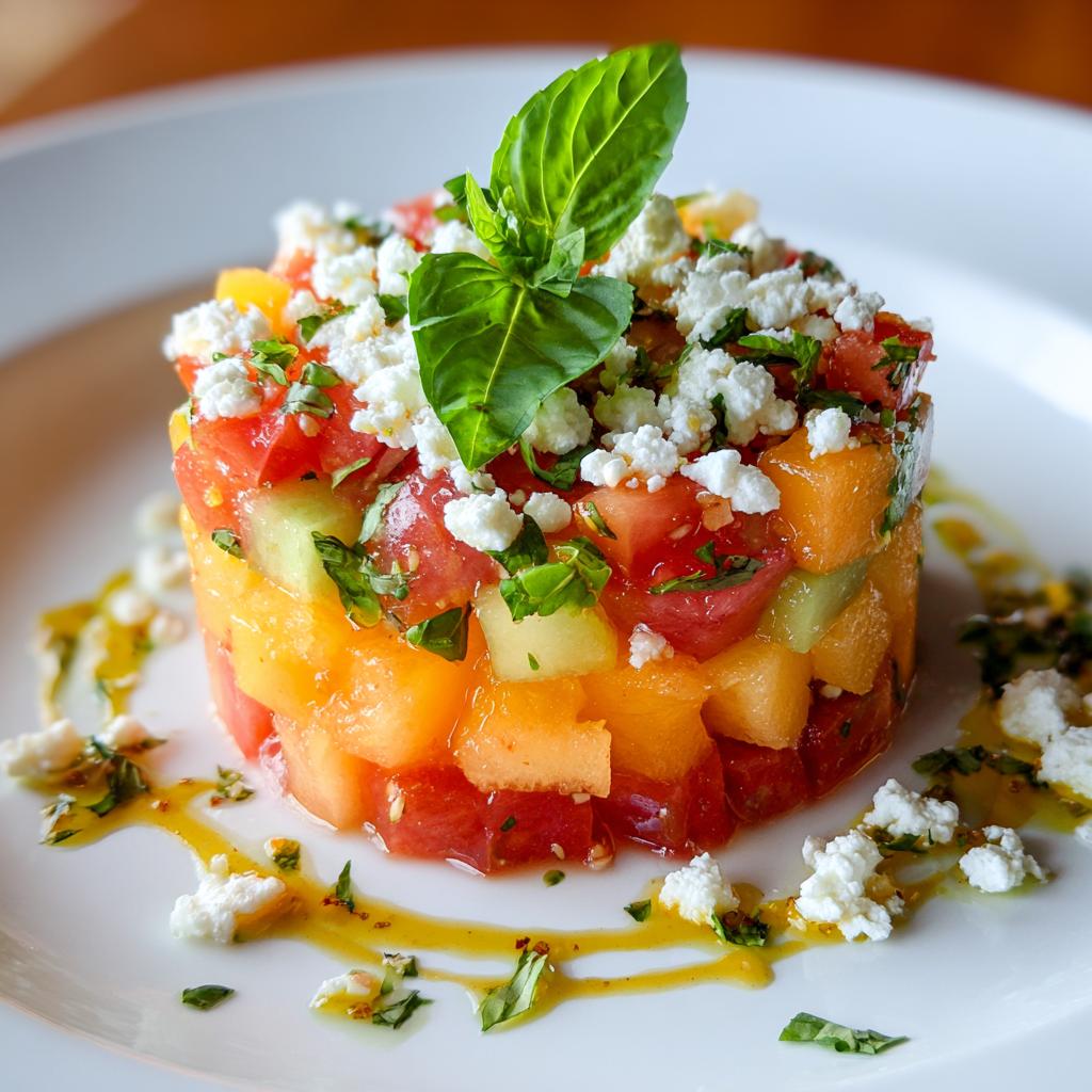 Tartare de Melon et Tomates - detail 1