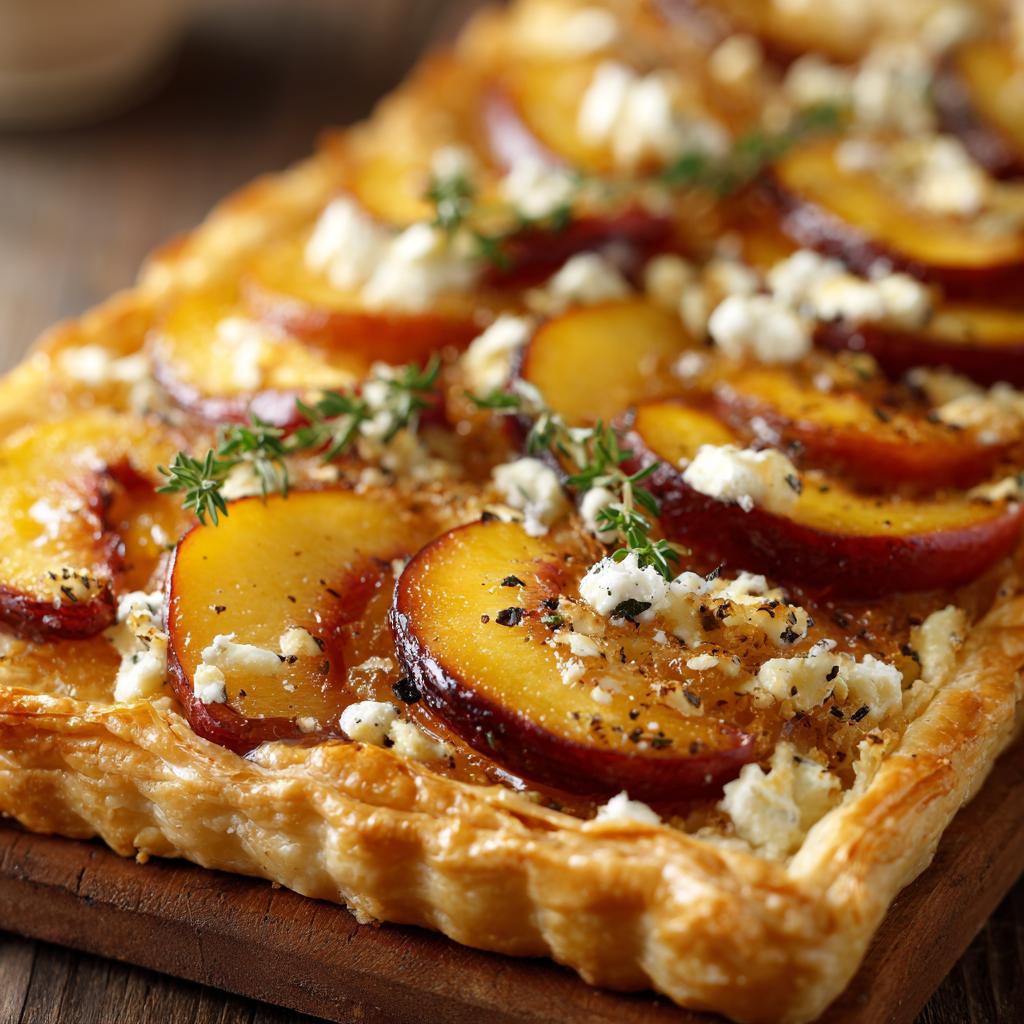 Tarte Salée aux Pêches et Oignons Caramélisés - detail 1