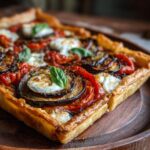 Tarte Salée aux Tomates, Aubergines et Mozzarella