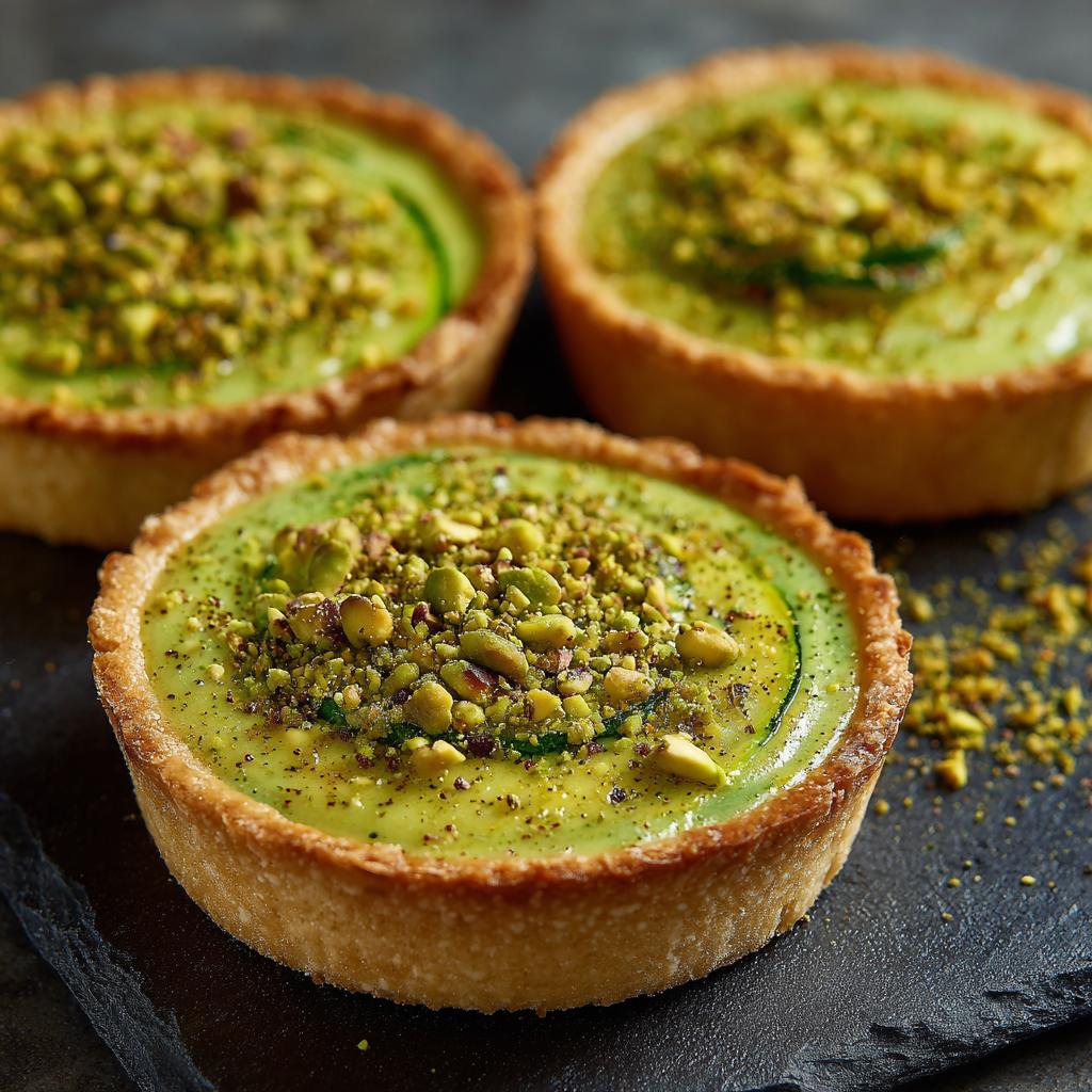 Tartelette Fraîche Courgette Ricotta Pistache