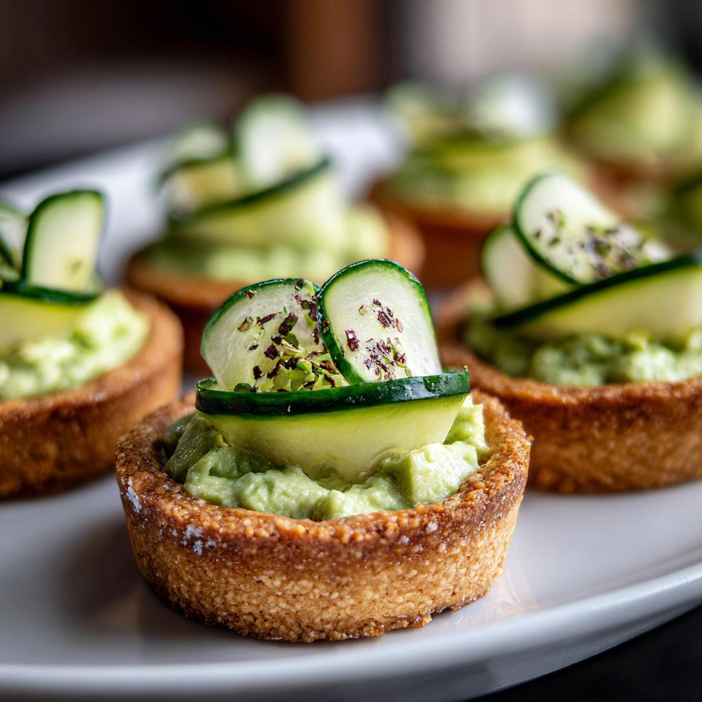 Tartelettes à l'Avocat, Concombre et Fromage de Chèvre - detail 1