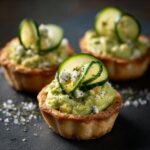 Tartelettes à l'Avocat, Concombre et Fromage de Chèvre