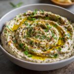 Tartinade de Pois Chiches, Aubergine et Ricotta