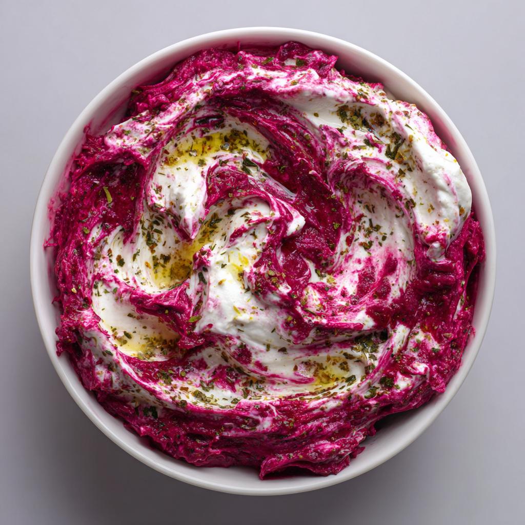Tartinade de Yaourt à la Betterave et Zaatar