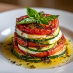 Tian de Courgettes, Tomates et Mozzarella