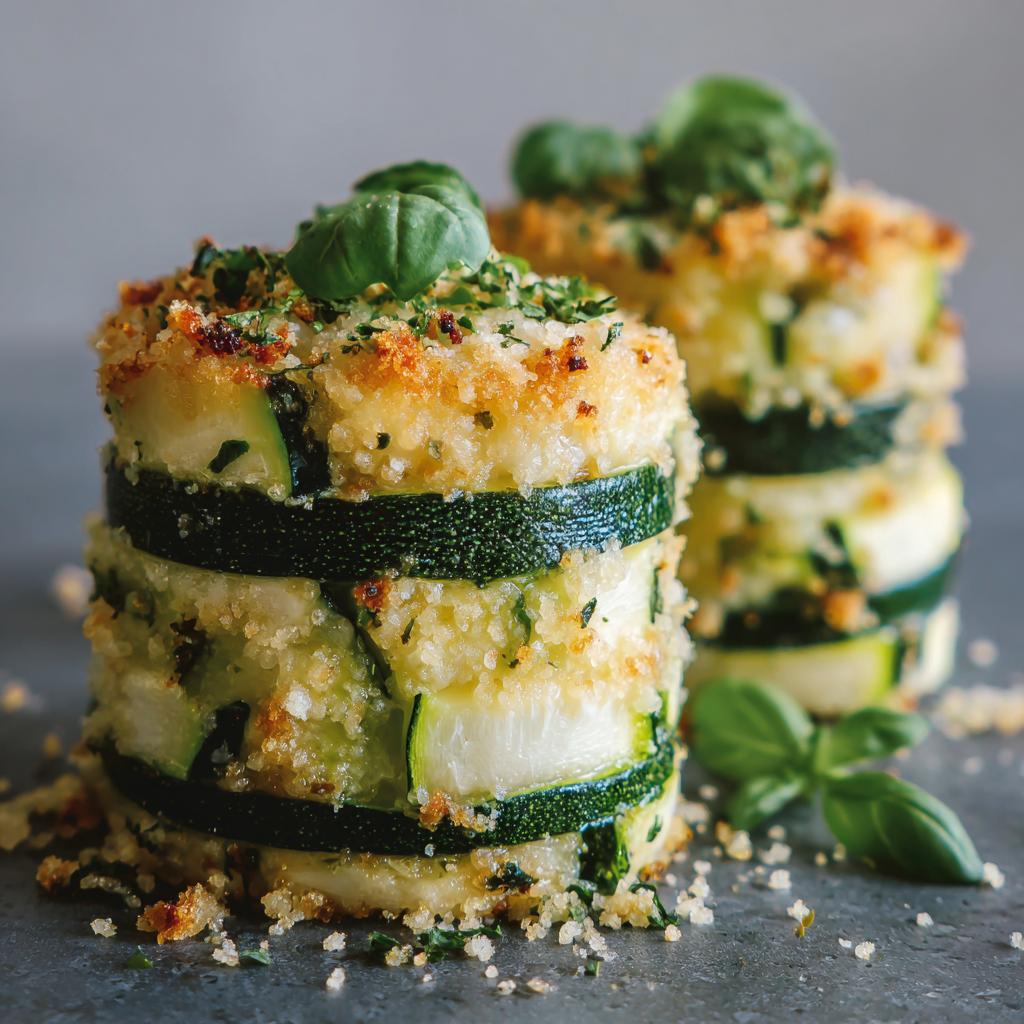 Timbales Courgette Mozzarella Basil - detail 1