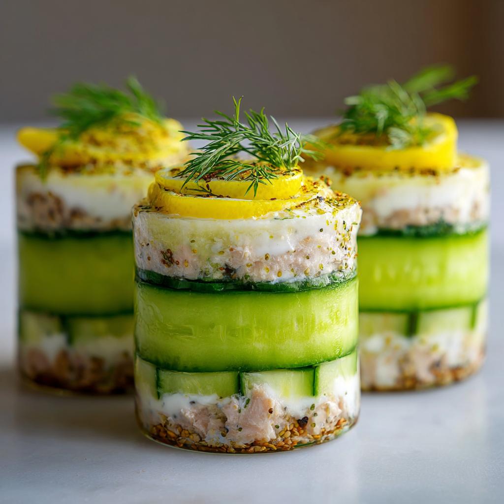 Verrines de Thon au Concombre, Citron et Chia - detail 1