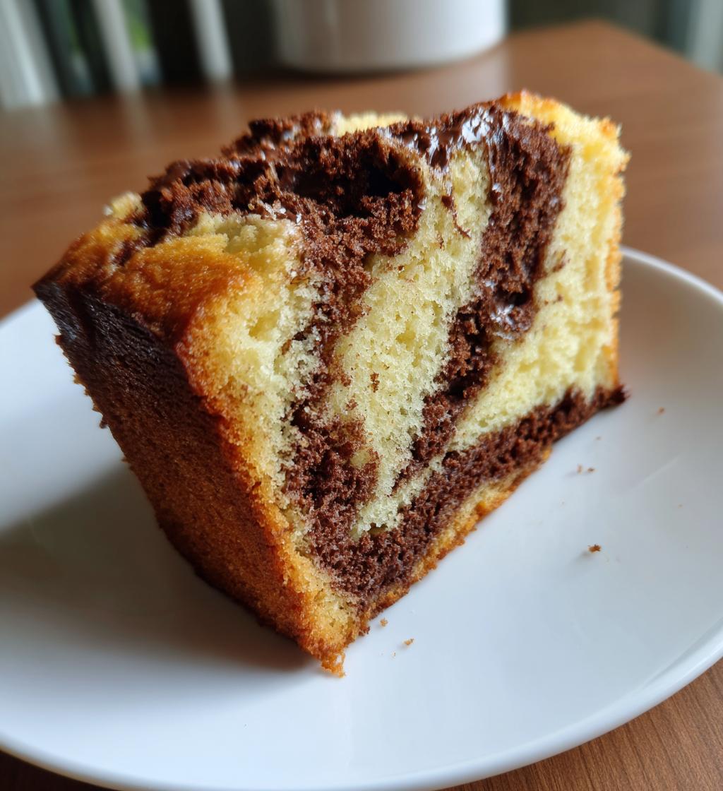 Gâteau d’anniversaire marbré vanille-chocolat