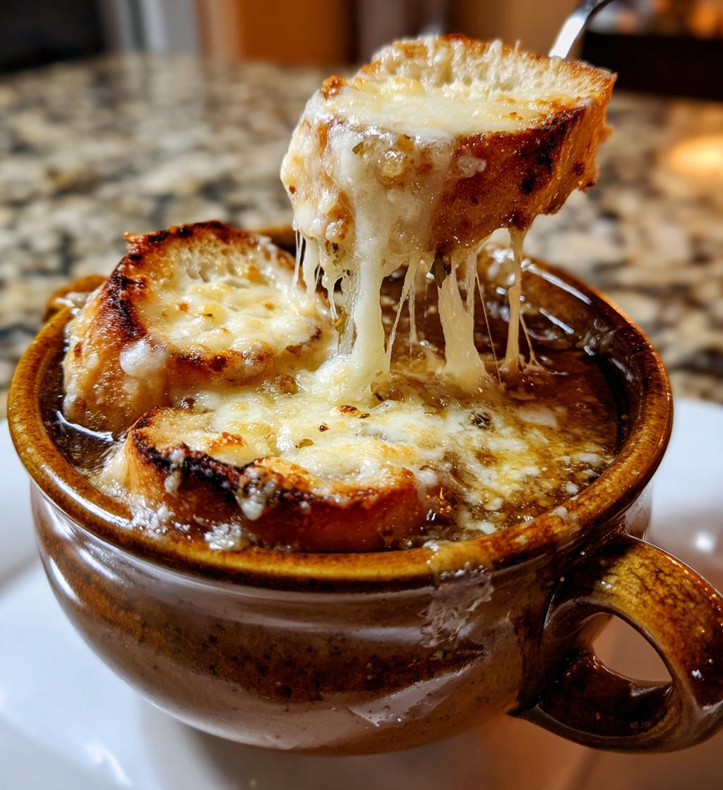 Soupe à l’oignon gratinée