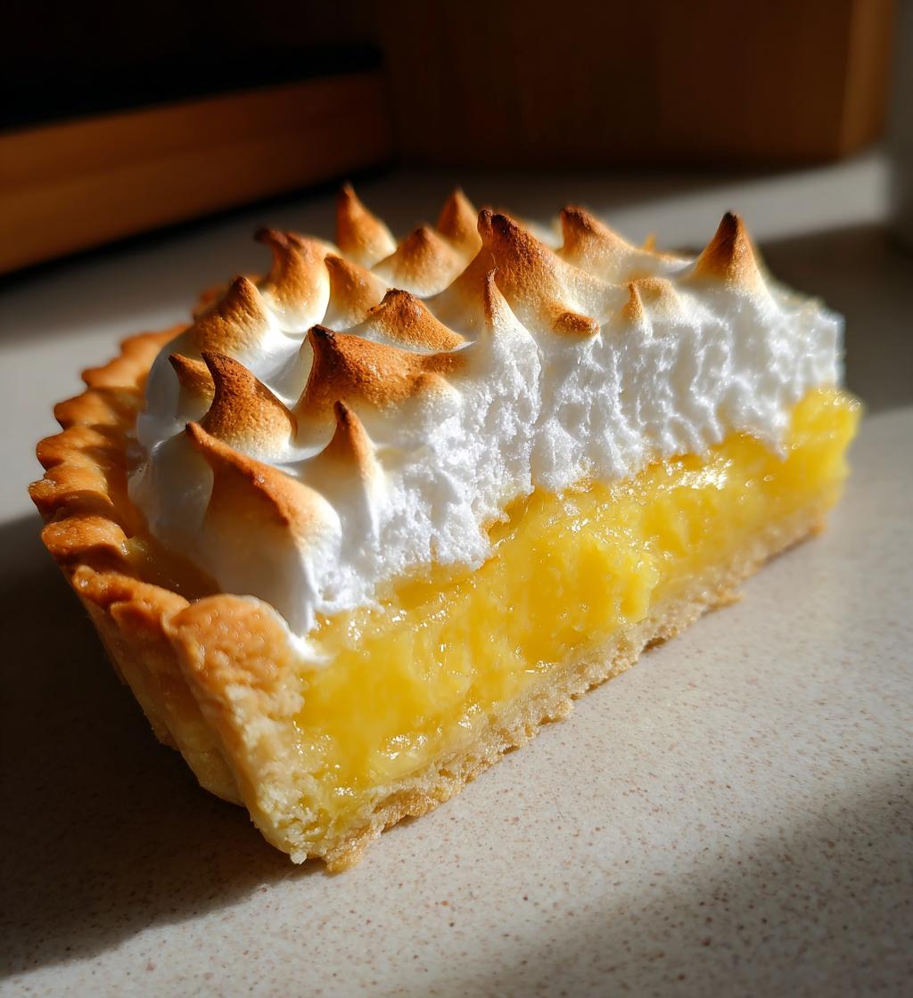 tarte au citron meringuée