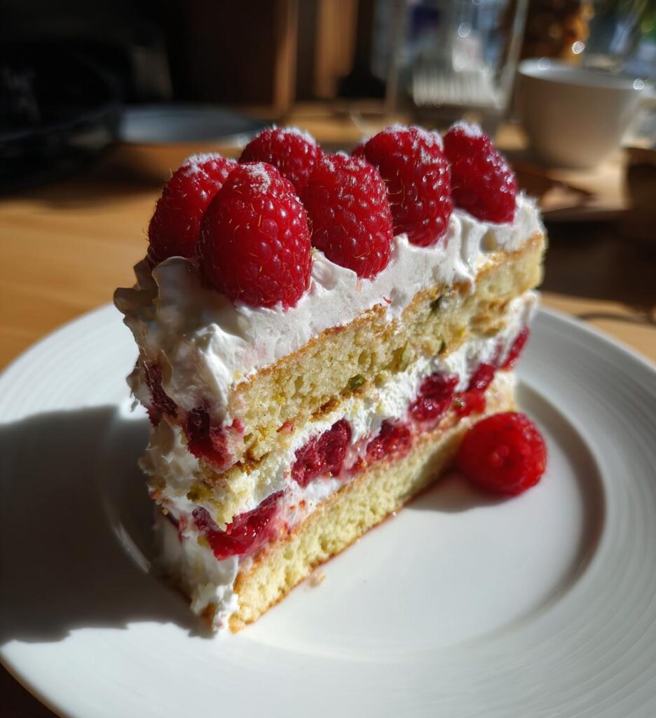 Bento cake pistache et framboise