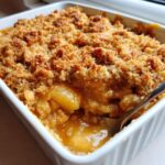 Crumble aux pommes caramélisées