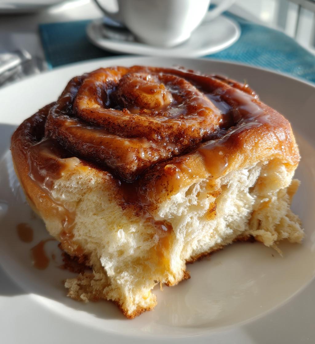 Roulés à la cannelle et au caramel fondant