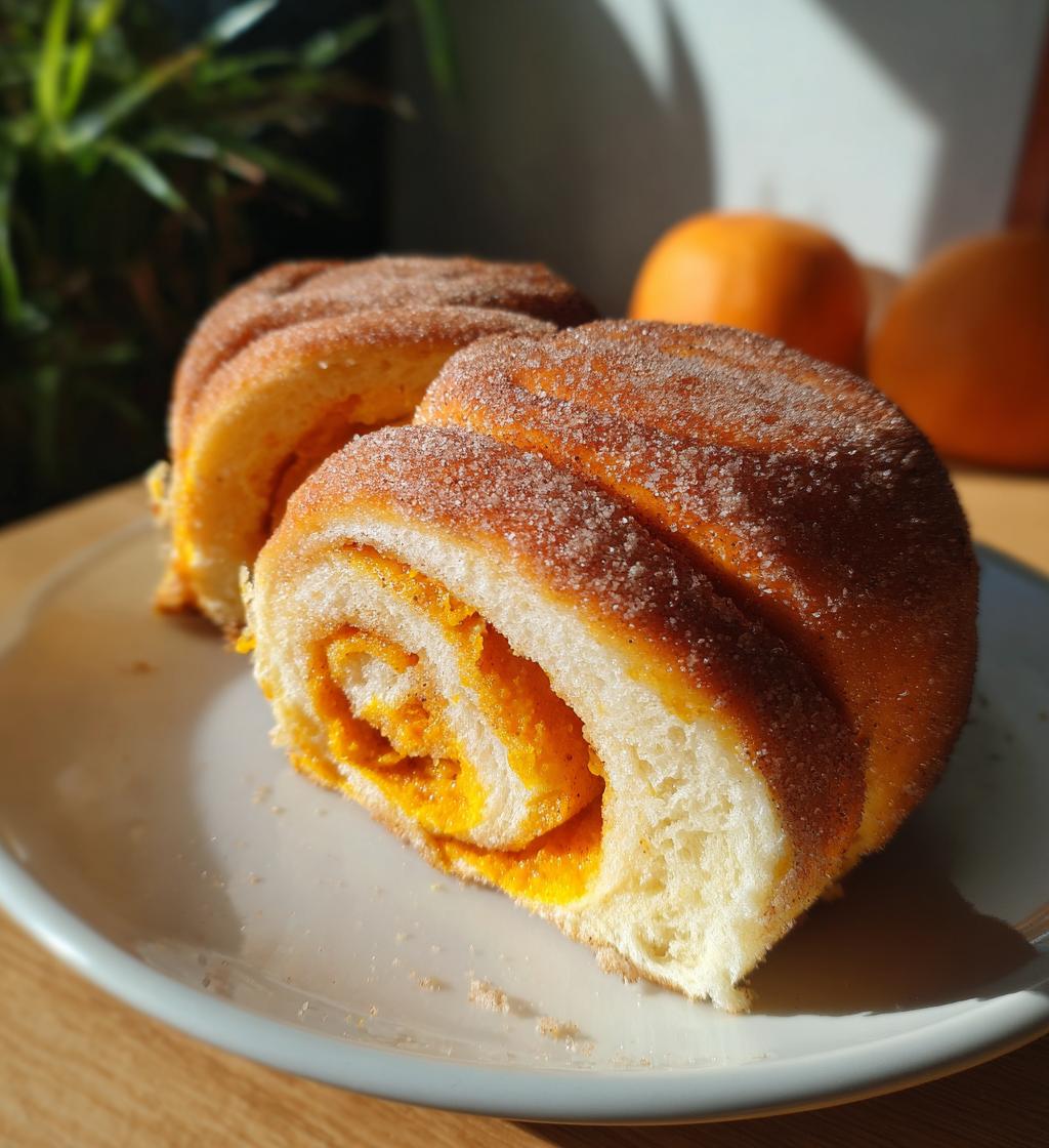 Roulés à la cannelle et à la citrouille (spécial automne)