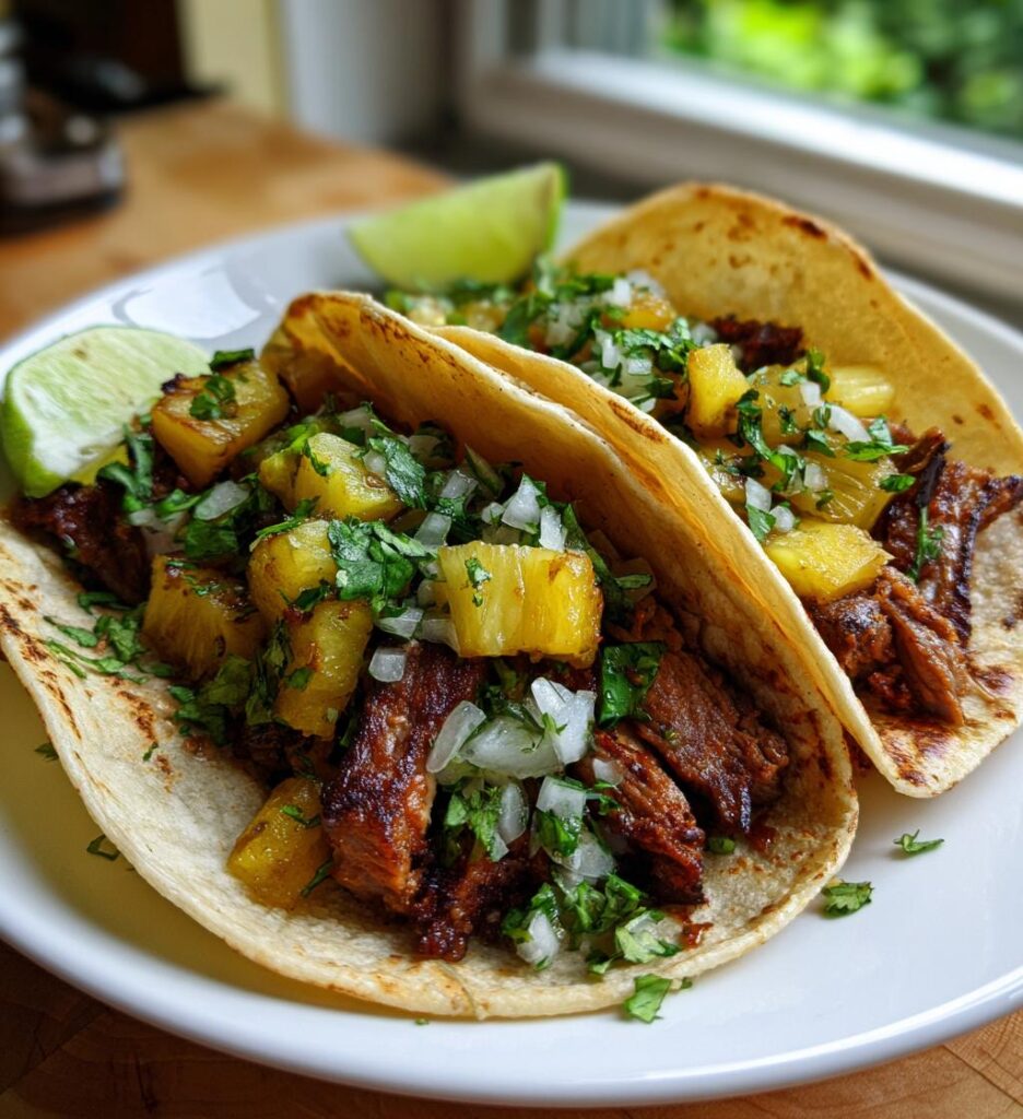 Tacos al pastor à l’ananas