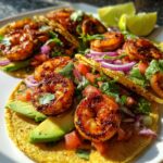 Tacos aux crevettes épicées