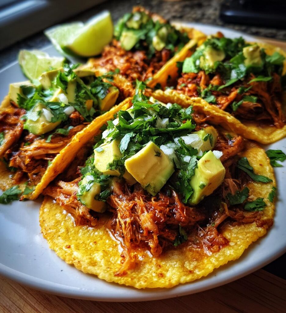Tacos carnitas (porc effiloché)