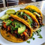 Tacos végétariens aux haricots noirs
