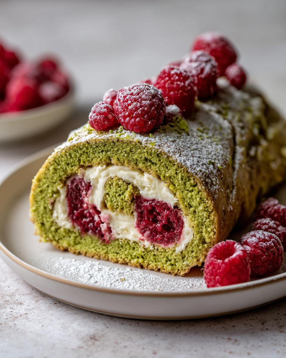 buche de noel pistache framboise