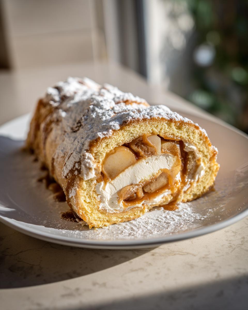 buche de noel pomme caramel