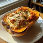 butternut farcie lentilles corail chevre