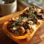 butternut rotie farcie champignons chevre